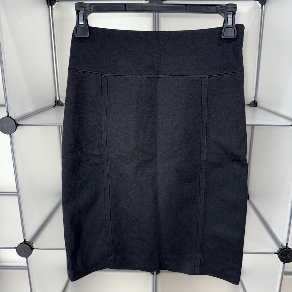 White House Black Market Womens High Waisted Black Pencil Skirt Size 2